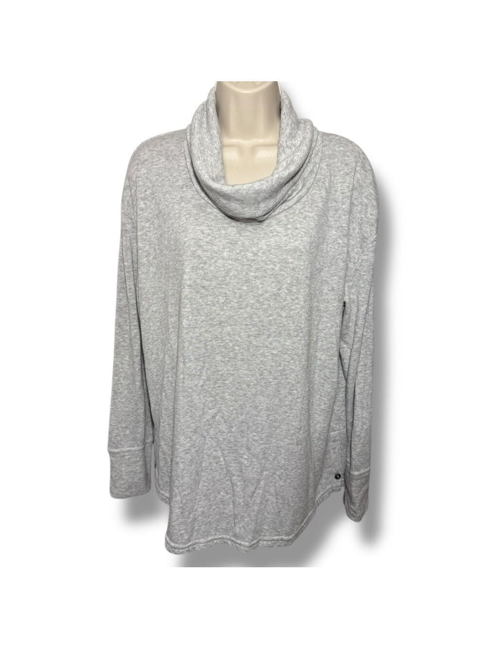 June & Delancey Women’s Cowl Neck Sweatshirt Gray Size Large